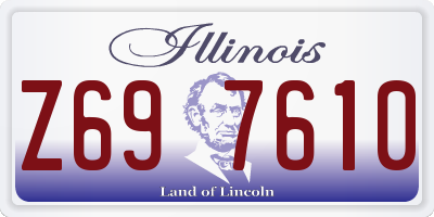 IL license plate Z697610
