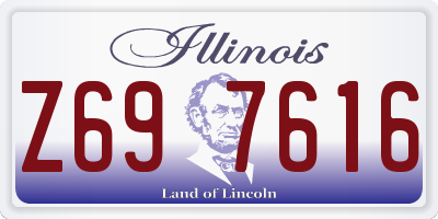 IL license plate Z697616