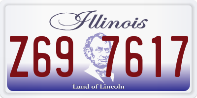IL license plate Z697617