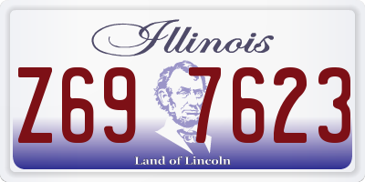 IL license plate Z697623
