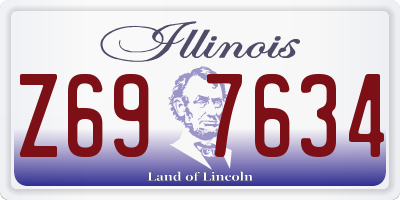 IL license plate Z697634
