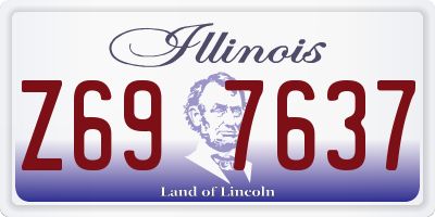 IL license plate Z697637