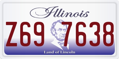 IL license plate Z697638