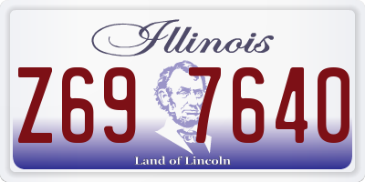 IL license plate Z697640
