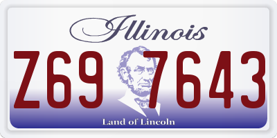 IL license plate Z697643