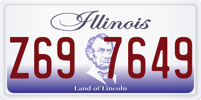 IL license plate Z697649