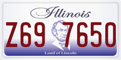 IL license plate Z697650
