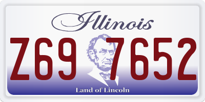 IL license plate Z697652