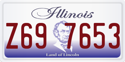 IL license plate Z697653