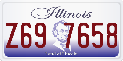 IL license plate Z697658