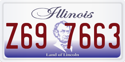 IL license plate Z697663