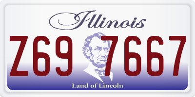 IL license plate Z697667