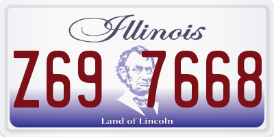 IL license plate Z697668
