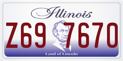 IL license plate Z697670