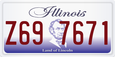 IL license plate Z697671