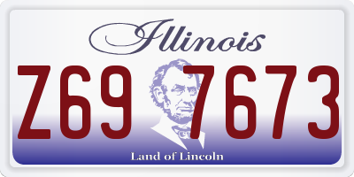IL license plate Z697673