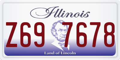 IL license plate Z697678