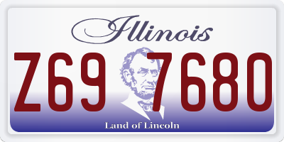 IL license plate Z697680