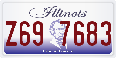 IL license plate Z697683