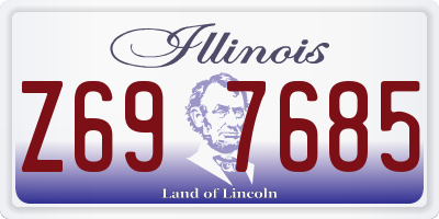 IL license plate Z697685