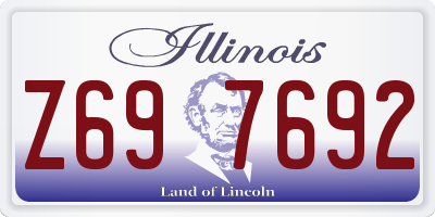 IL license plate Z697692