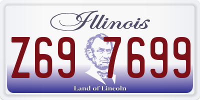 IL license plate Z697699