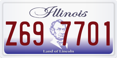 IL license plate Z697701