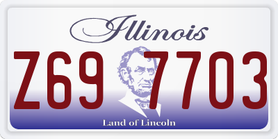 IL license plate Z697703
