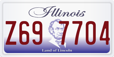 IL license plate Z697704