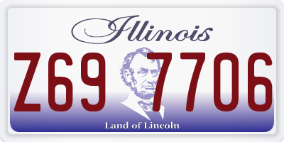 IL license plate Z697706