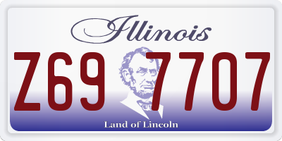 IL license plate Z697707