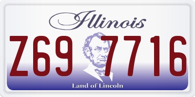IL license plate Z697716