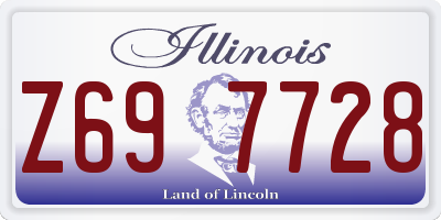 IL license plate Z697728