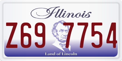 IL license plate Z697754