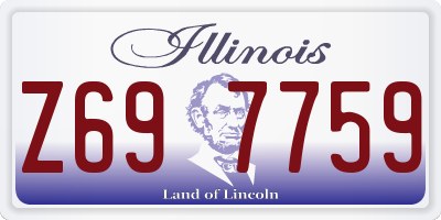 IL license plate Z697759