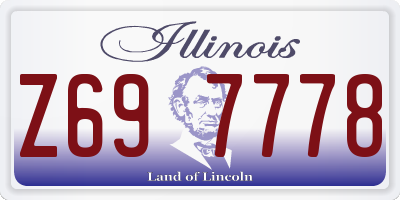 IL license plate Z697778