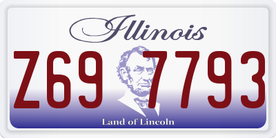 IL license plate Z697793