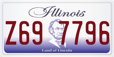 IL license plate Z697796