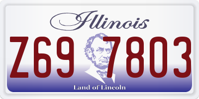 IL license plate Z697803