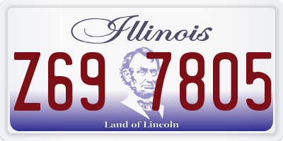IL license plate Z697805