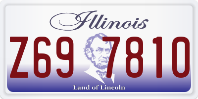 IL license plate Z697810
