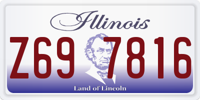IL license plate Z697816