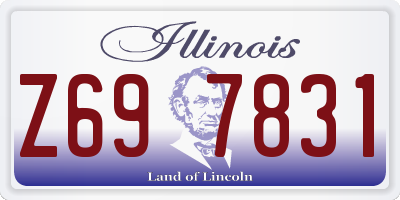 IL license plate Z697831