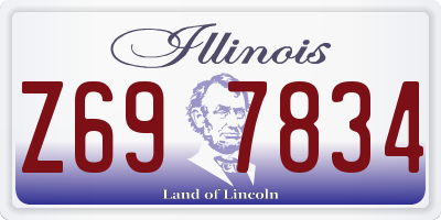 IL license plate Z697834