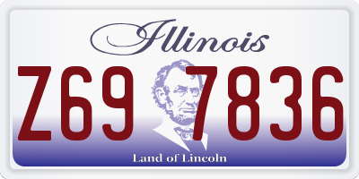 IL license plate Z697836
