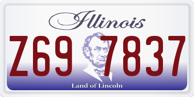IL license plate Z697837