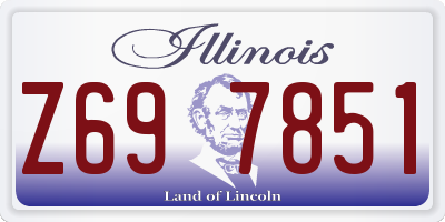 IL license plate Z697851