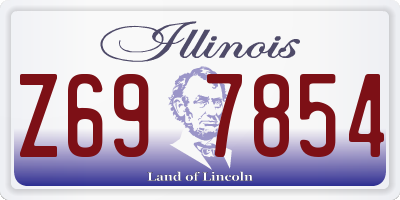 IL license plate Z697854