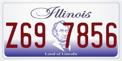 IL license plate Z697856