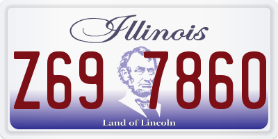 IL license plate Z697860